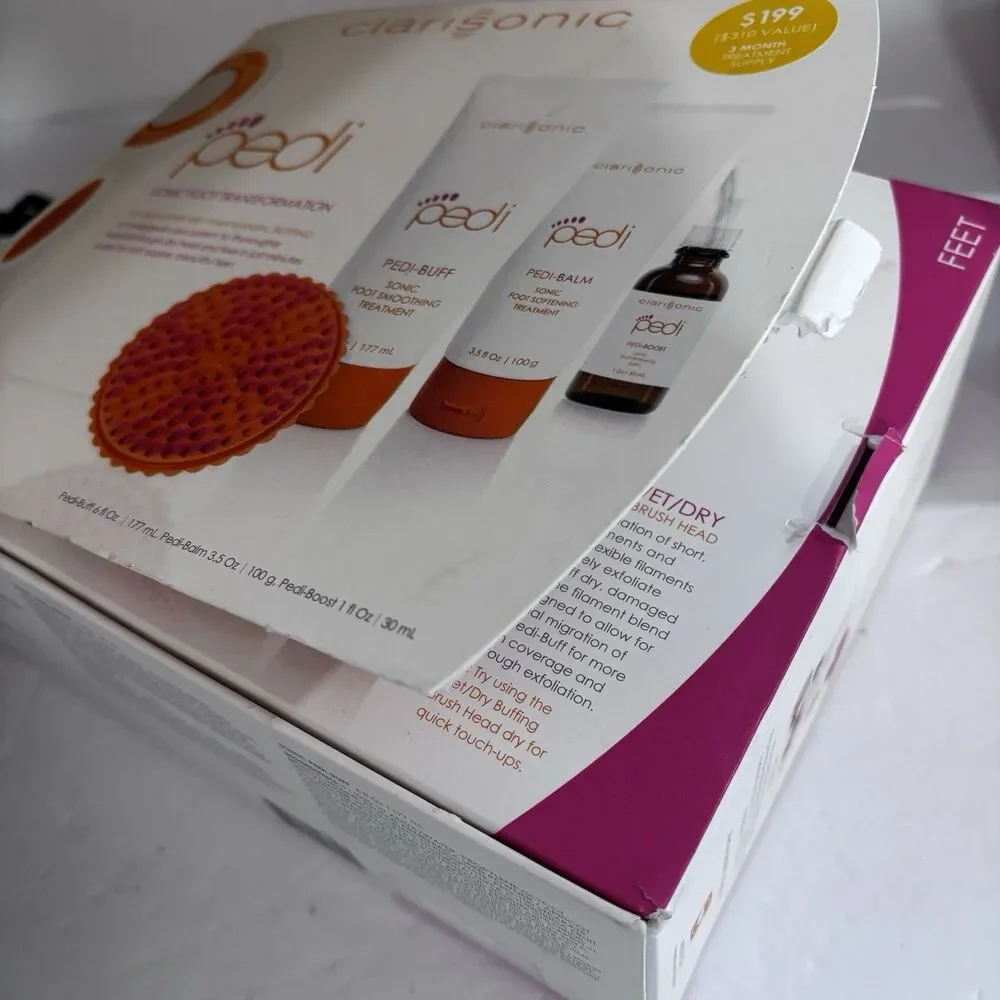 Clarisonic Pedi Sonic Foot Transformation Kit - All NEW Sealed Products Open Box